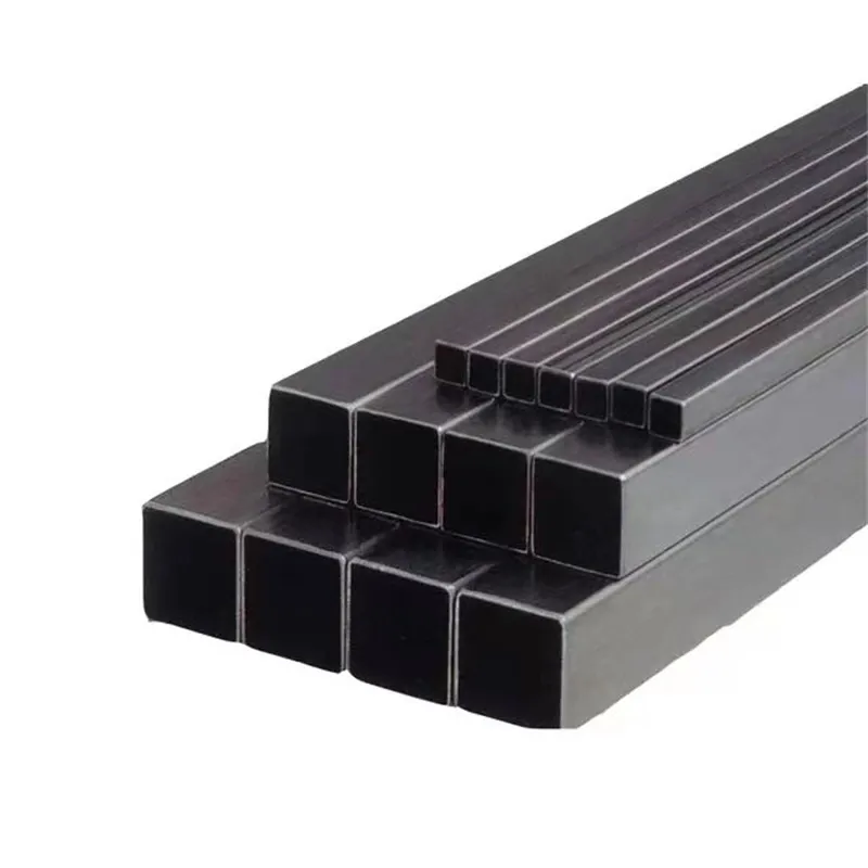 Promotion 40x40mm 6m length black iron square pipes 2x2 steel pipe for construction